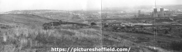 View from Wincobank Hill of the M1 Motorway, Tinsley Viaduct and Blackburn Meadows Power Station