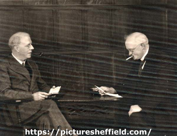 Harry Brearley (1871-1948) (left), inventor of stainless steel