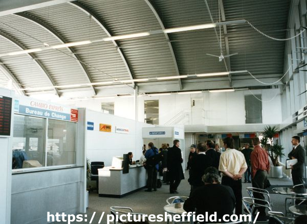 Departure lounge, Sheffield Airport 