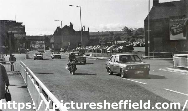 Prince of Wales Road, Darnall at the junction with (right and left) Main Road
