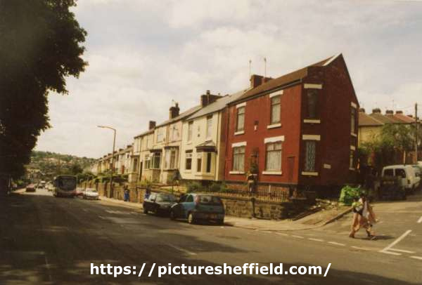 Firth Park Road at the junction with (right) Addison Road