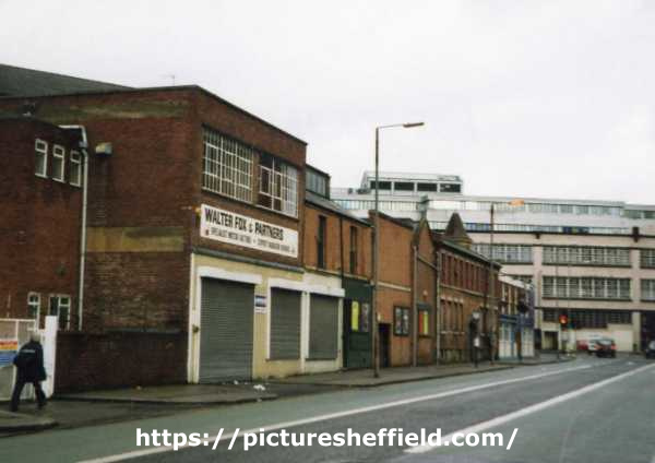 Walter Fox and Partners Ltd., sheet metal workers, No.16 Suffolk Road looking towards Shoreham Street