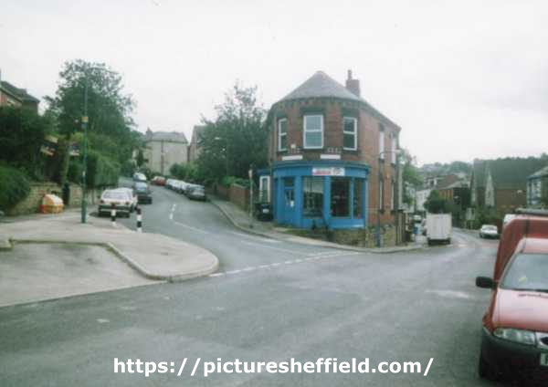 Junction of (left) Shirebrook Road and (right) Albert Road