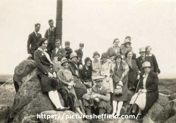 Montgomery [probably Methodist Chapel] outing to Stanage Pole