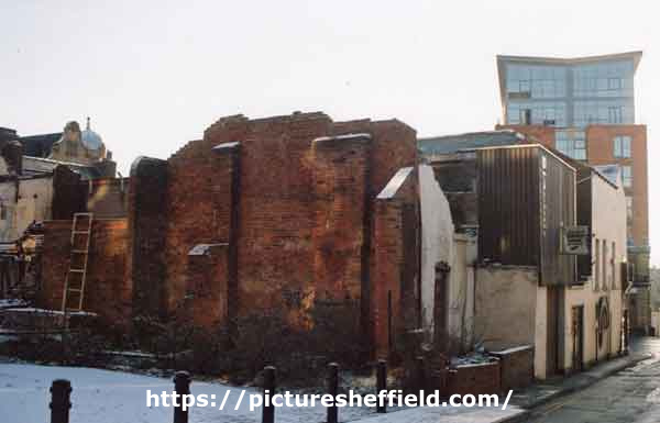 Regent Street showing rear of John Sinclair Ltd., glass and china dealers, No. 266 Glossop Road