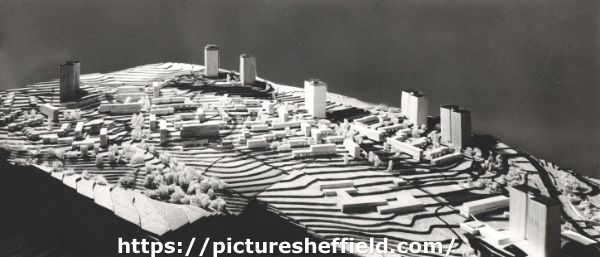 Architects model of Norfolk Park Flats development