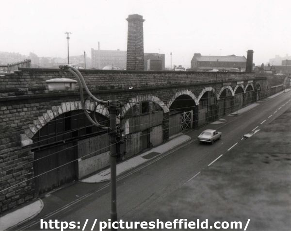 Railway arches at Park Goods Depot, Furnival Road
