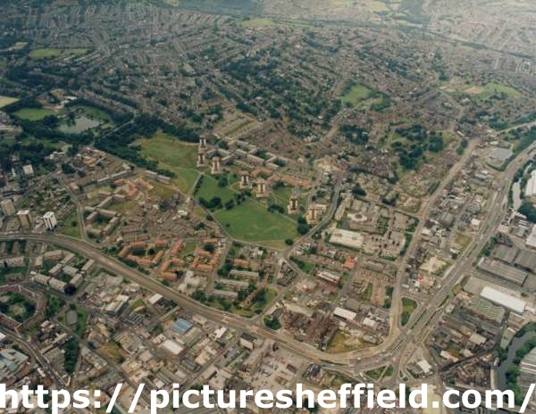 Aerial view of Kelvin, Upperthorpe and Netherthorpe area