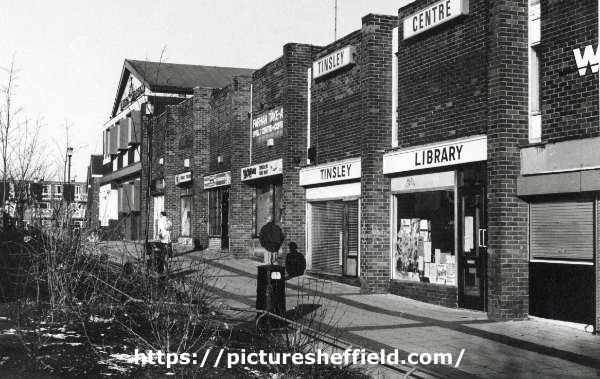 Tinsley Branch Library, Bawtry Road showing (left) the Farhan, take away, Unit 4, Tinsley Shopping Centre