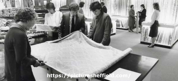 Fabric department, John Atkinson Ltd., department store, Nos. 78 - 82 The Moor