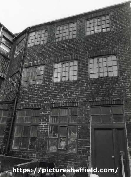 Rear of Cambridge Works, former premises of James Lodge Ltd., cutlery and silverware manufacturers, No. 216 Solly Street