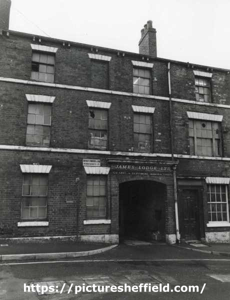 Rear of Cambridge Works, former premises of James Lodge Ltd., cutlery manufacturers, No. 216 Solly Street