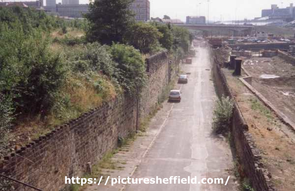 Blast Lane (left) showing the restoration work on Sheffield and South Yorkshire Navigation