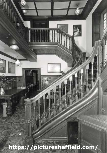 Staircase, Whitley Hall Hotel, Elliott Lane, Grenoside