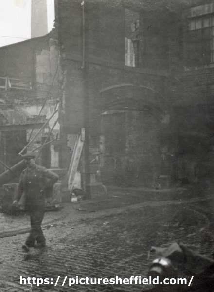 Derelict / [bomb damaged?] factory [possibly Lee of Sheffield Ltd. / Arthur Lee and Sons Ltd]