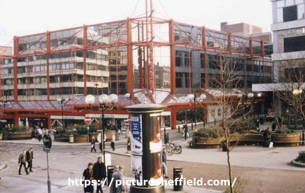 Odeon Cinema, Barkers Pool and (right) Burgess Street showing (centre) Mothercare Ltd.