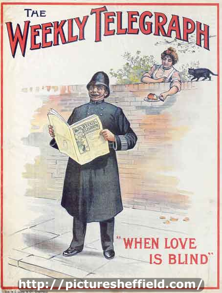 Sheffield Weekly Telegraph poster: When love is blind