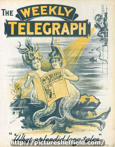 Sheffield Weekly Telegraph poster: what splendid long tales