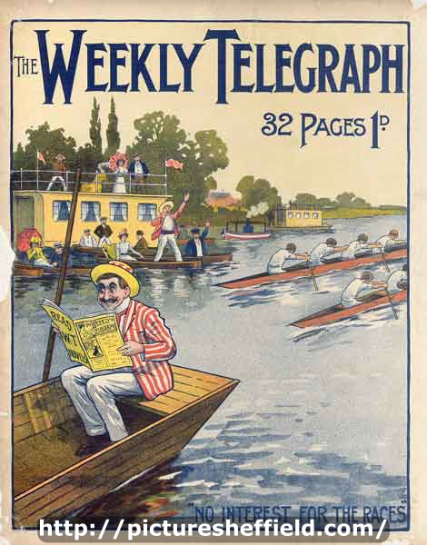 Sheffield Weekly Telegraph poster: no interest for the races