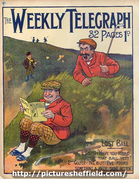 Sheffield Weekly Telegraph poster: lost ball