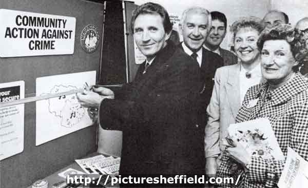South Yorkshire Police: Howard Wilkinson, Manager of Sheffield Wednesday FC, launching a Crime Prevention Campaign