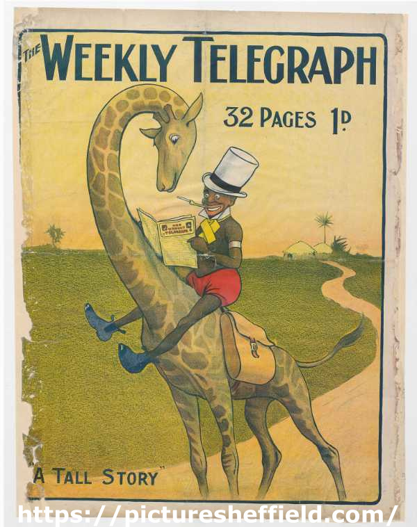 Sheffield Weekly Telegraph poster: A tall story