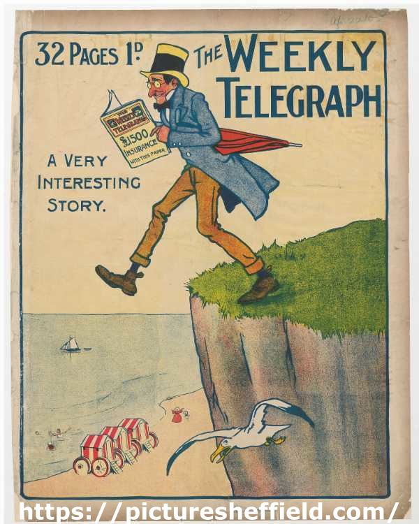 Sheffield Weekly Telegraph poster: A very interesting story