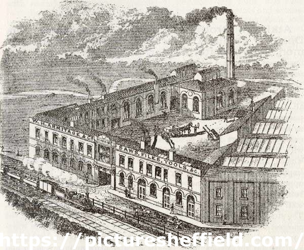 W. H. Armitage and Co., manufacturers of saws, files, light and heavy edge tools, hammers and machine and sugar cane knives, Vesuvius Works, Henry Street, Heeley
