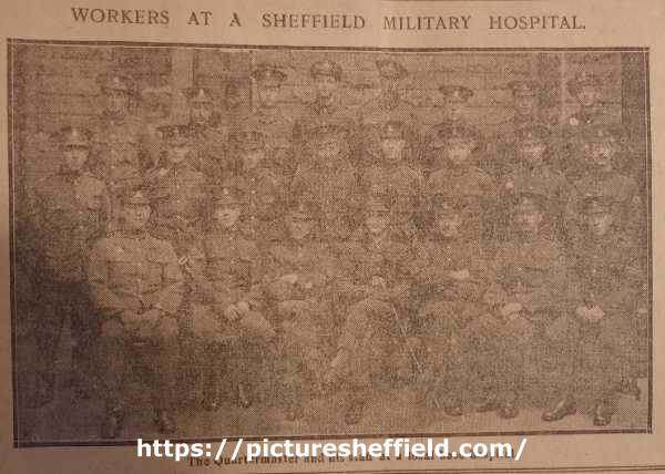 Workers at a Sheffield Military Hospital