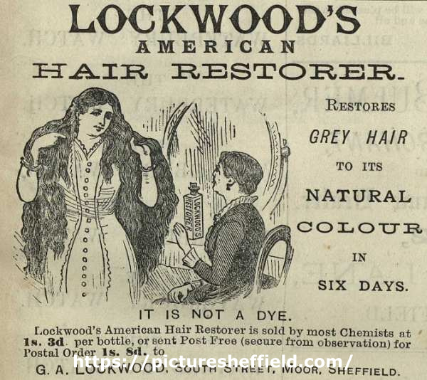 Advertisement for G. A. Lockwood, South Street, [The] Moor