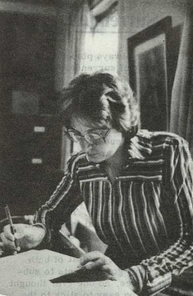 Liz Mackey, Communist Party member, representative on the Communist Party area committee and member ot the Totley Brook Tenants and Residents Association