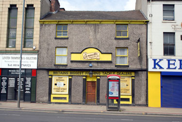 Bennetts of Sheffield Ltd., fishing tackle dealers, No. 23 The Wicker. Former premises of New White Lion public house