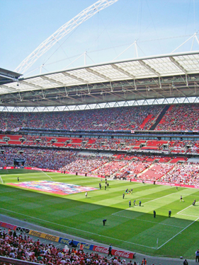 Pre-match build up before the Championship play-off final between Sheffield United and Burnley at Wembley Stadium