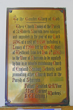 Memorial, Clifford School, Psalter Lane