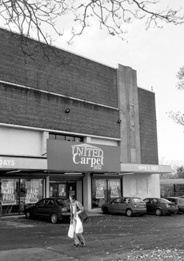 United Carpets, Barnsley Road, Parson Cross. Former premises of Capitol Cinema