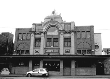 Adelphi building, Vicarage Road, Attercliffe (former Adelphi Picture Theatre, later used as a nightclub) 	