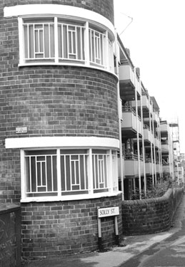 Edward Street Flats from Solly Street
