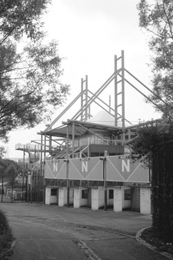 Gate N, Don Valley Stadium from the Footpath/ Cycle Route to Coleridge Road