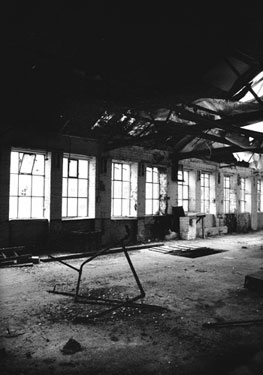 Interior of the former premises of Wm. Gillott and Son, pearl cutters, Pearl Works, Nos. 17 - 21 Eyre Lane
