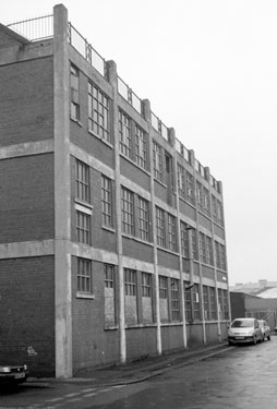 Vacant premises of Parkin Silversmiths Ltd., Cornwall Works, South Parade