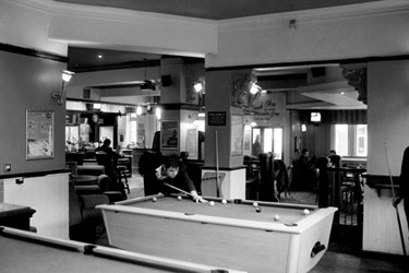Pool tables, Yorkshire Grey public house, No. 69 Charles Street