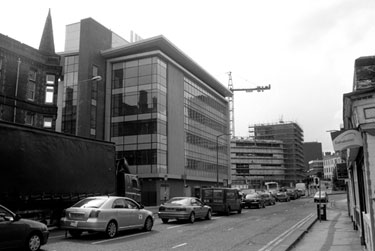 The Sheffield BioIncubator, University of Sheffield (left), Brook Hill looking towards Brook Hill roundabout