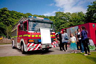 The Fire Brigade in Endcliffe Park during Gay Pride Festival