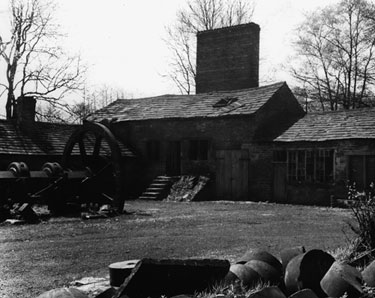Crucible Steel Shop, Forge and Jessop Tilt Hammers at Abbeydale Works, former premises of W. Tyzack, Sons and Turner Ltd., manufacturers of files, saws, scythes etc., prior to becoming Abbeydale Industrial Hamlet Museum in 1970