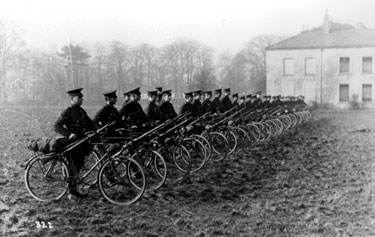 No 6 Platoon, 1st West Riding Divisional Cyclist Company. British Expeditionary Force, France