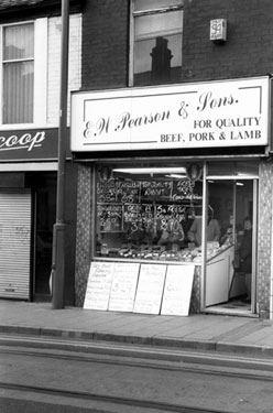 E.W. Pearson and Sons, Butchers, 49 Middlewood Road