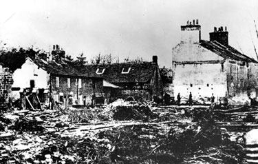 Sheffield Flood. Damage at Old Wheel, Loxley