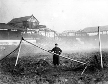 Sheffield United ground, Bramall Lane, air raid damage