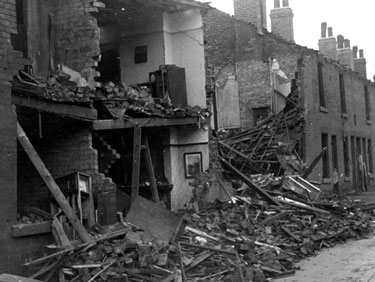 Dwelling Houses, Lancing Road, air raid damage