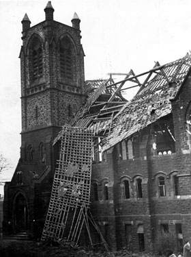 Burngreave Methodist Chapel, Burngreave Road, air raid damage